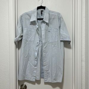 Men’s RVCA button down short sleeved shirt